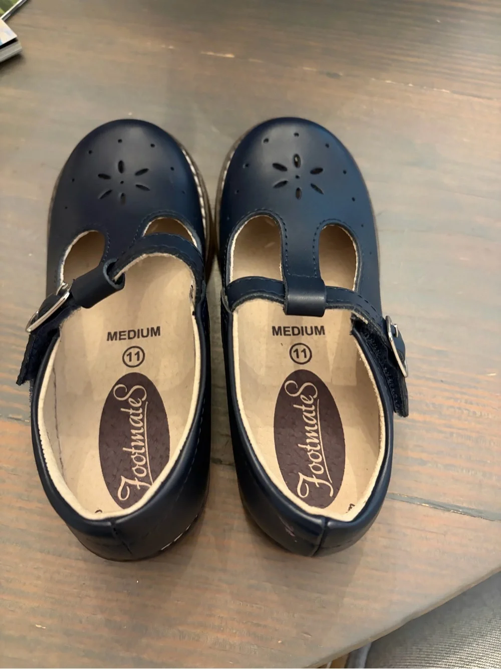 FootMates Navy Blue Girls' Mary Jane Shoes
